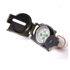 Pocket Outdoor Military Army Green Hiking Camping Len Survival Lensatic Compass