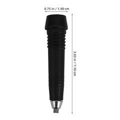 4 PCS Walking Stick Tip Black Tungsten Steel Replacement Tips Hiking Trekking