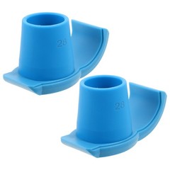 2Pcs Nylon Walker Skis Blue Reusable Non Slip Walker Feet Gliders for Seniors