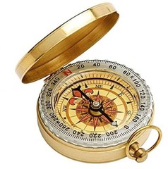 Sensitive Brass Flip Compass – Waterproof & Multi Functional ,Metal Compass