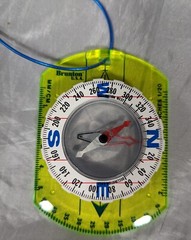 BRUNTON Classic Compass 9020G Optic Green Baseplate Map Compass Rotating Analog