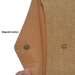 Durable File Folder Document Holder Portfolio Envelope Felt A4 Beige and Brown