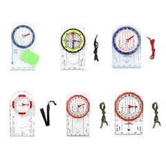 Orienteering Compasses with Ruler, Magnifiers, Reading, Camping Field Compasses