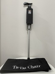 STEP2GOLD Ta-Da Chair, Portable Trekking Hiking Pole – 33.4″ Black, NOB