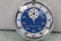 Compass Industries Stopwatch 1/5 Sec Swiss Made Vintage In original box