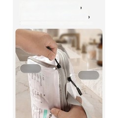 Waterproof Polyester Storage Bag Compressible Design for Packing 35x27cm Gray