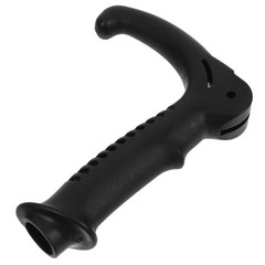 Black Plastic Hiking Stick Handle with Comfortable Grip for Outdoor Trekking Use
