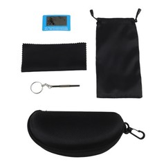 Travel Sunglasses Case Hard Shell Waterproof with Cleaning Cloth and Test Card