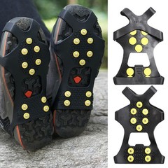 10Tooth Ice Cleats for Children with Flexible Fit for Winter Snow Ice Hiking