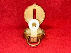 Lensatic Engineer Metal Flip Liquid Compass Japan