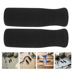 4Pcs Comfortable Padded Cane Handle Covers Non Slip Black Grip Pads for Walkers