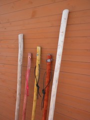 NEW MEXICO YUCCA PLANT FLOWER STALK FOR HIKING STICK UNFINISHED 5 ‘ TALL 14 OZ