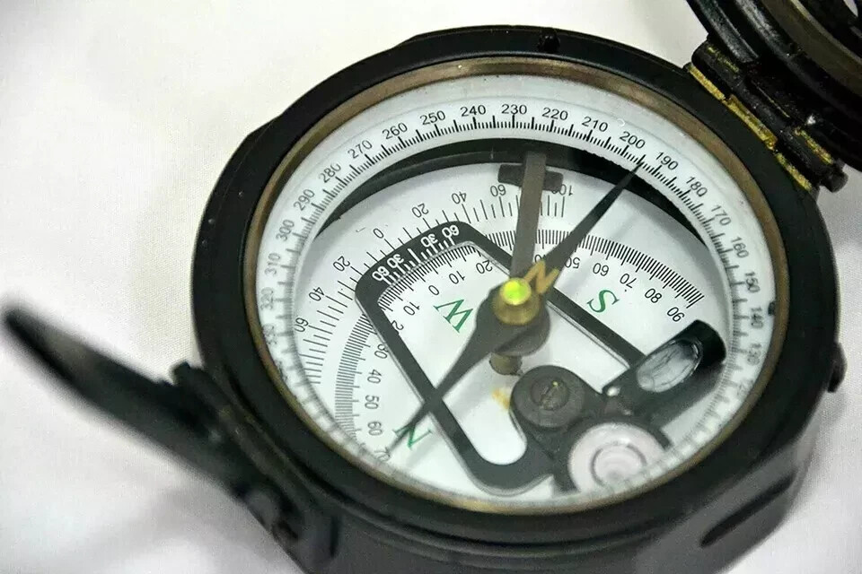 100% Working Brass Brunton Pocket Vintage Compass With Leather Case