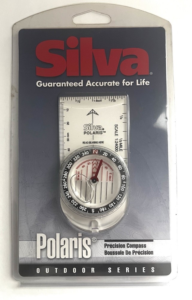 Silva Polaris Precision Compass Outdoor Hiking Navigation Liquid Filled New