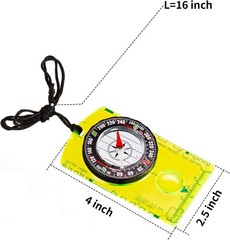 6 Pieces Orienteering Compass Hiking Navigation Backpacking Compass Map Reading