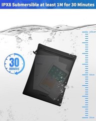 IPX8 Waterproof Document Bag: Submersible 1M / 30 Min for Business Travelers &