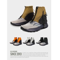 Waterproof Nylon Ankle Gaiters Adjustable Fit for Outdoor Hiking Running
