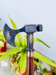 Nautical Walking Stick Viking Wooden Walking Canes Style Handle Father Gift Item