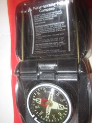 Normark PL 180 Black Pocket Compass Shock Proof Hiking Jewel Bearing NIP