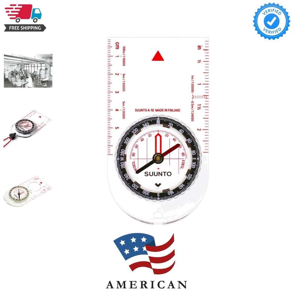 A-30 Compass: Compact, hiking compass with luminous markings in low light