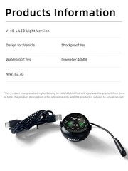 Dashboard Mount Auto Automobile Automotive Vehicle Car Boat Ball Compass Liquid