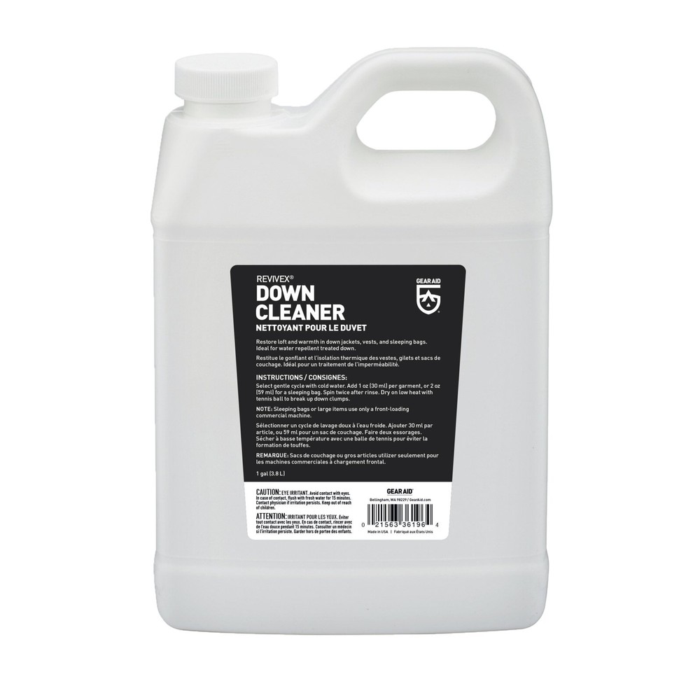 GEAR AID Revivex Down Cleaner and Wash for Jackets and Sleeping Bags, 1 Gallon