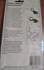 Coleman Lensatic Compass w/Case Liquid Filled Luminous Letters Sealed Pkg NOS