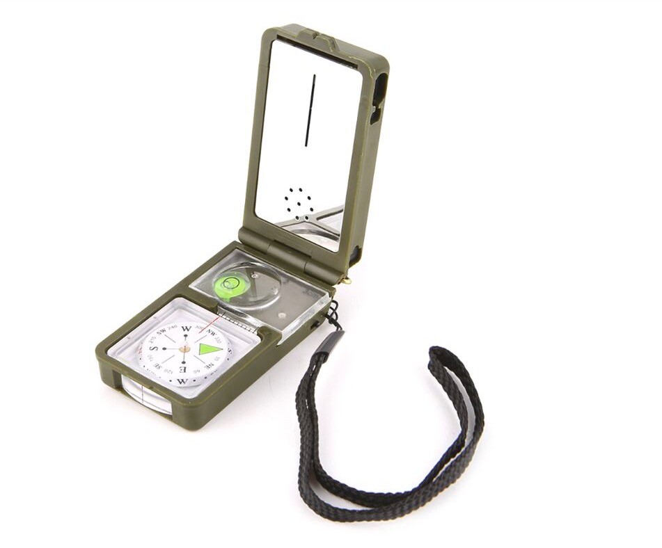 Green Army Military Liquid Multifunction Compass Survival Kit Tool Boy Scouts