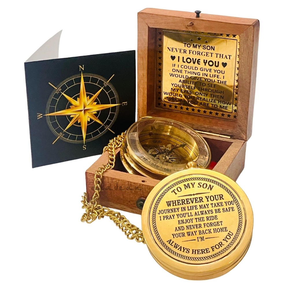 To My Son Compass Gift From Mom and Dad | 2 – For Teenage Sons Graduation, Ch…