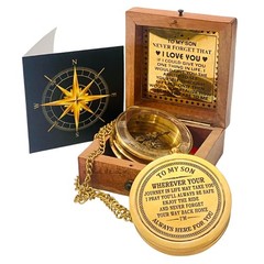 To My Son Compass Gift From Mom and Dad | 2 – For Teenage Sons Graduation, Ch…