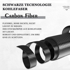 Ultralight Carbon Fibre Trekking Poles – 5-Section Adjustable Set of 2