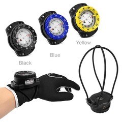 Scuba Dive Compass, Waterproof 5ATM Marine Navigation Wrist Compass Black