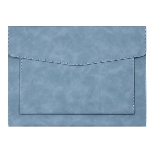 PU Leather A4 File Folder Document Holder with 2 Compartments Envelope Folder