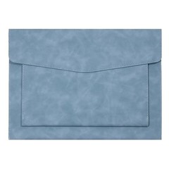 PU Leather A4 File Folder Document Holder with 2 Compartments Envelope Folder