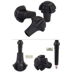 3 Pcs Rubber Trekking Pole Ball Covers Spherical Tip Protectors 10x5x3cm