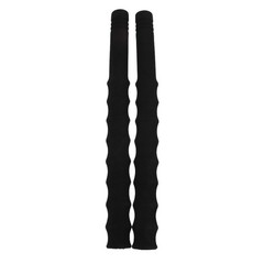 2Pcs Reusable Black Sponge Pole Grip Handles for Hiking Walking Cane Sports Use