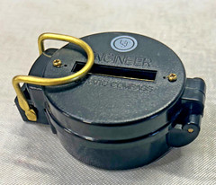 Vintage Lensatic Compass Engineer Nautical UST Logo Nice