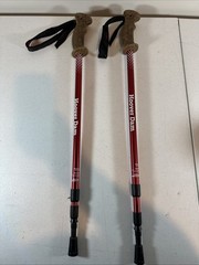 Hoover Dam 2-Piece Fitness Walking Poles Red