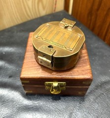 Antique Vintage Brass Solid Kelvin & Hughes 1917 Brunton Compass Handmade gift