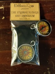 Fancy Engravable Aluminum Compass w Velvet Bag