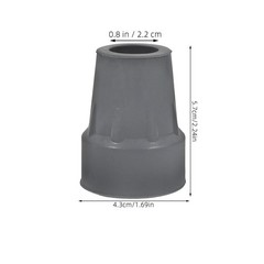 4Pcs Durable Rubber Anti Slip Crutch Tips Replacement for 22Mm Walking Canes