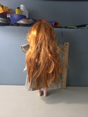 Porcelain Doll 15.5in NJSF Red Hair Character Face Costume Outfit