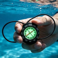 Bungee Compass Side Reading Outdoor 360-Degree Navigation-Degree Bezel