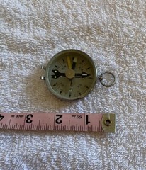 Vintage 1960’s Glass and Metal Japanese Magnetic Hand Compass