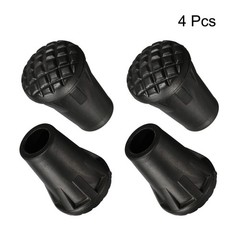 4 x Trekking Pole Tips Walking Stick Climbing Ski Cane Caps End Tip Protectors