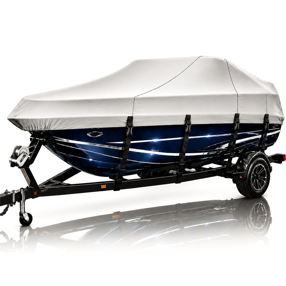 Boat Cover for MASTERCRAFT COMP SKI-19 All Years Heavy-Duty Covers, Grey
