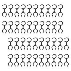 40 Pcs Walking Pole Clamps Plastic Buckle Clips Trekking Pole Clip Holder