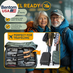 Premium Foldable Hiking Poles by USA Brand – Adjustable, Lightweight Trekking Po