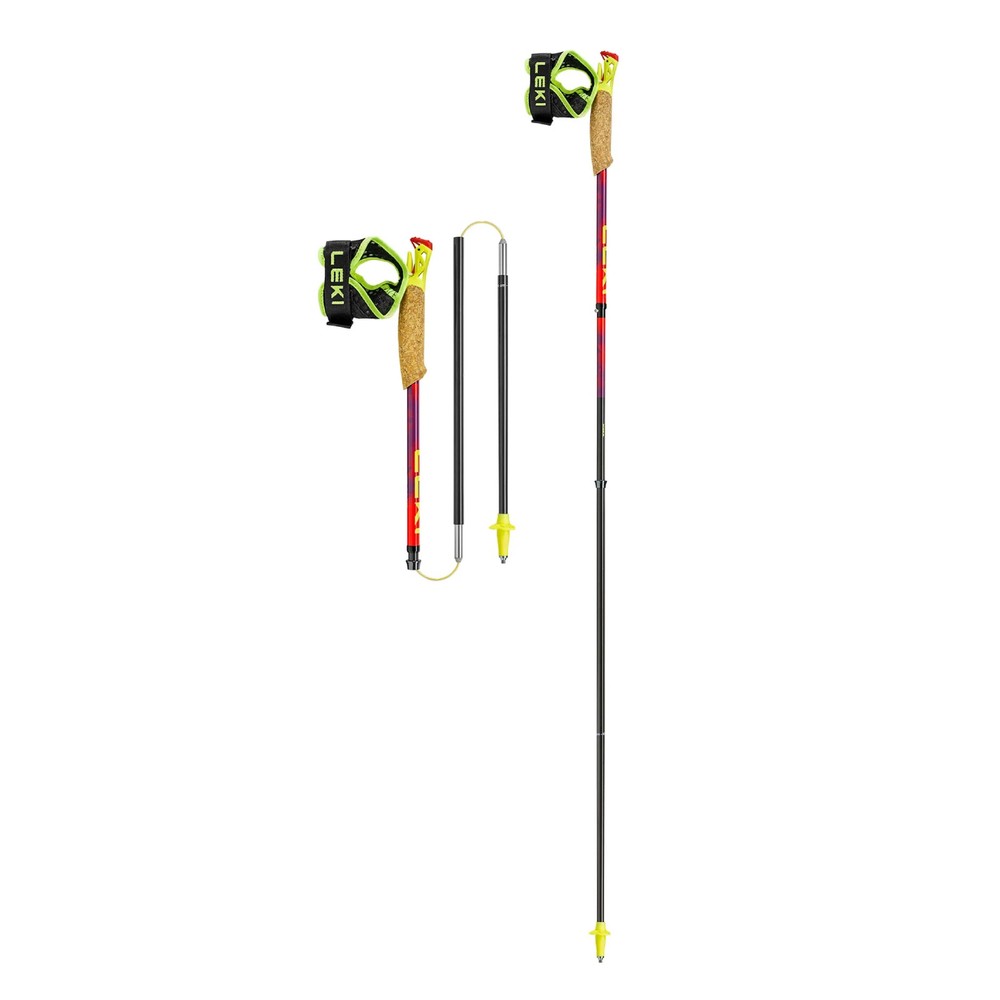 LEKI Ultratrail FX.One SL Bright Red/Violet/Neonyellow Trekking Poles (65625841)