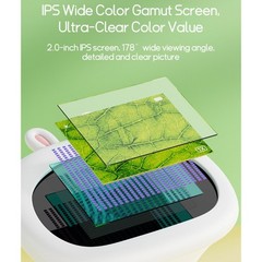 Portable 1000X Handheld Digital Microscope with for 2 Inch IPS Screen for